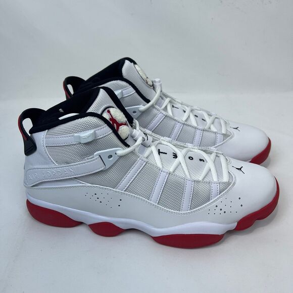 Nike Air Jordan 6 Rings Cherry White University Red 322992-160 Men\'s 11.5 Retro